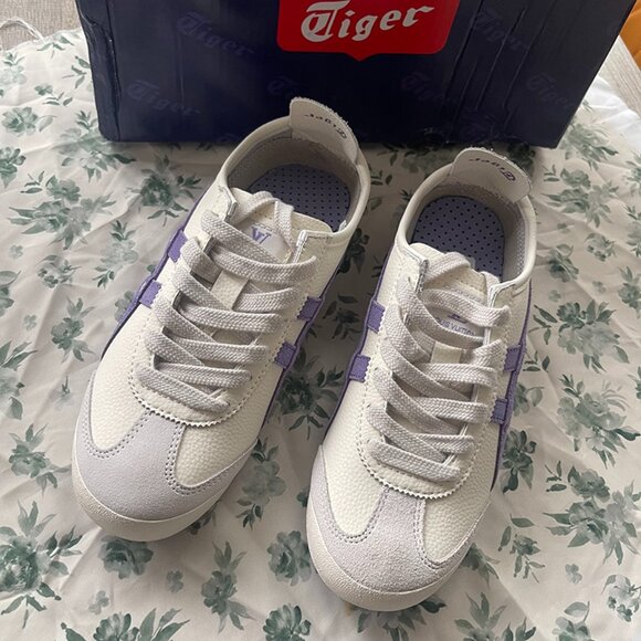 Onitsuka Tiger Mexico 66 White Purple Sneakers - Picture 2 of 6